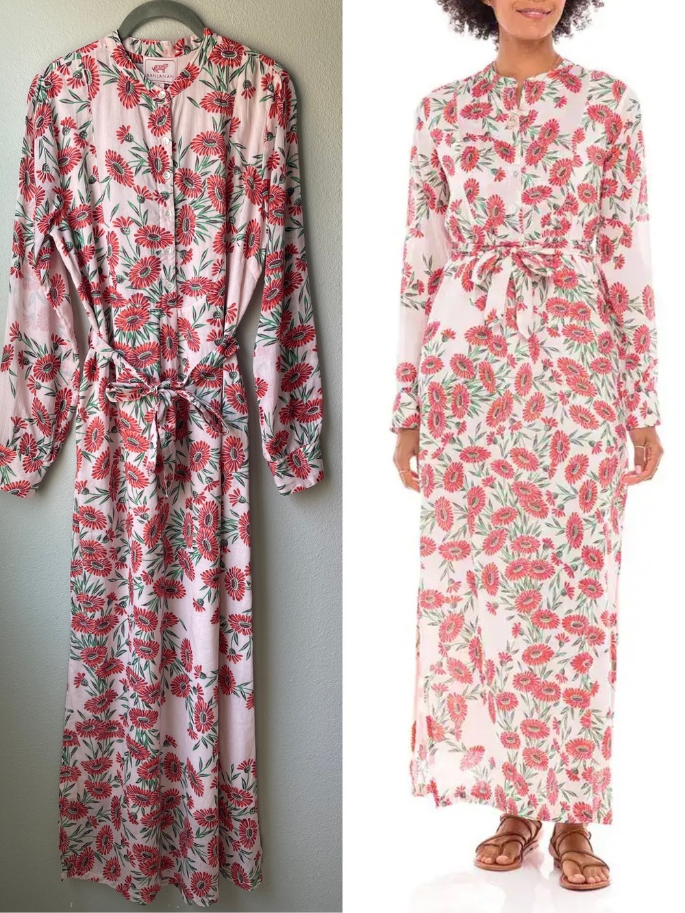 Banjanan Crystal 100% Cotton Voile Maxi Dress